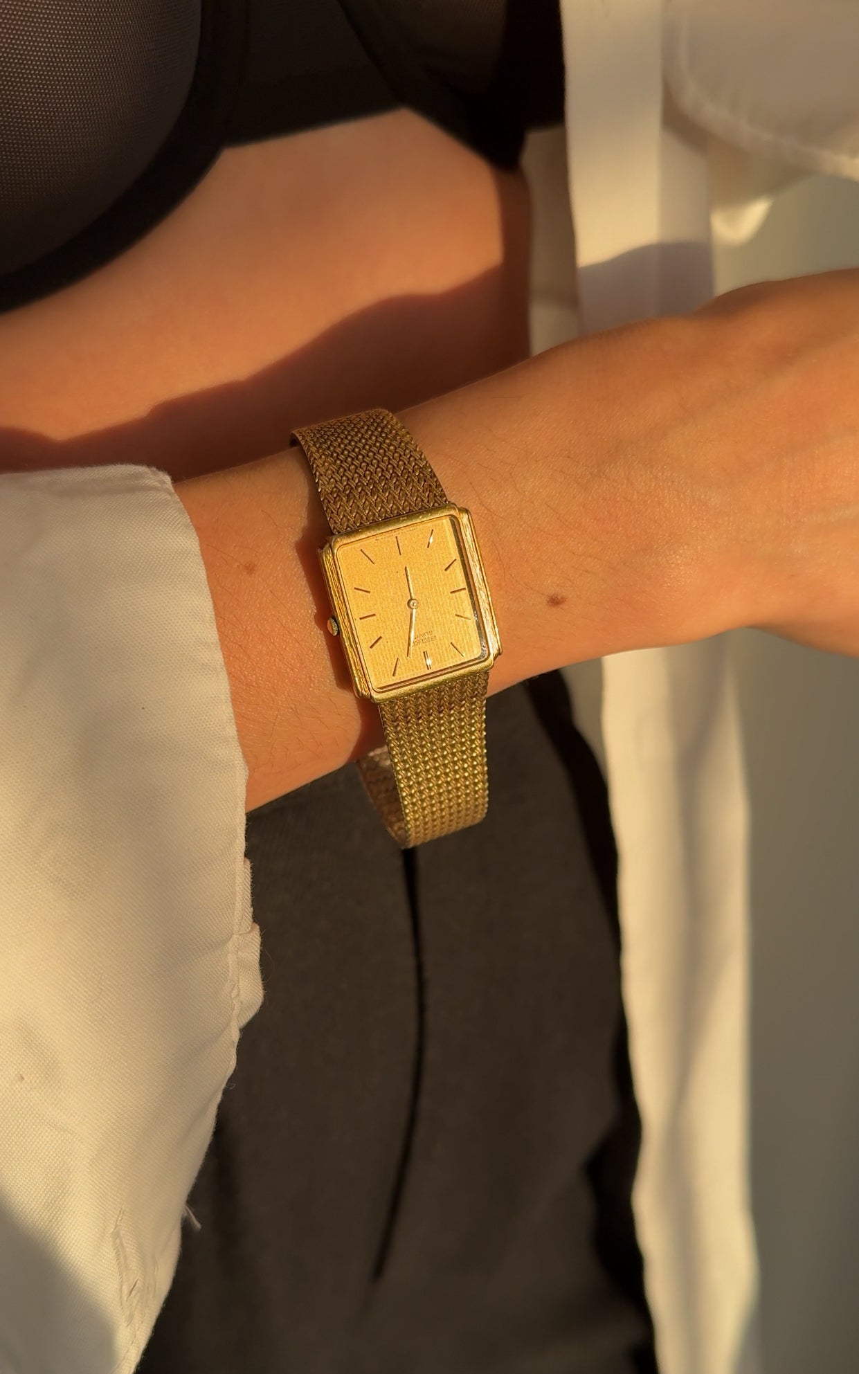 Vintage Unisex Or Seiko Minimalist Quartz Watch