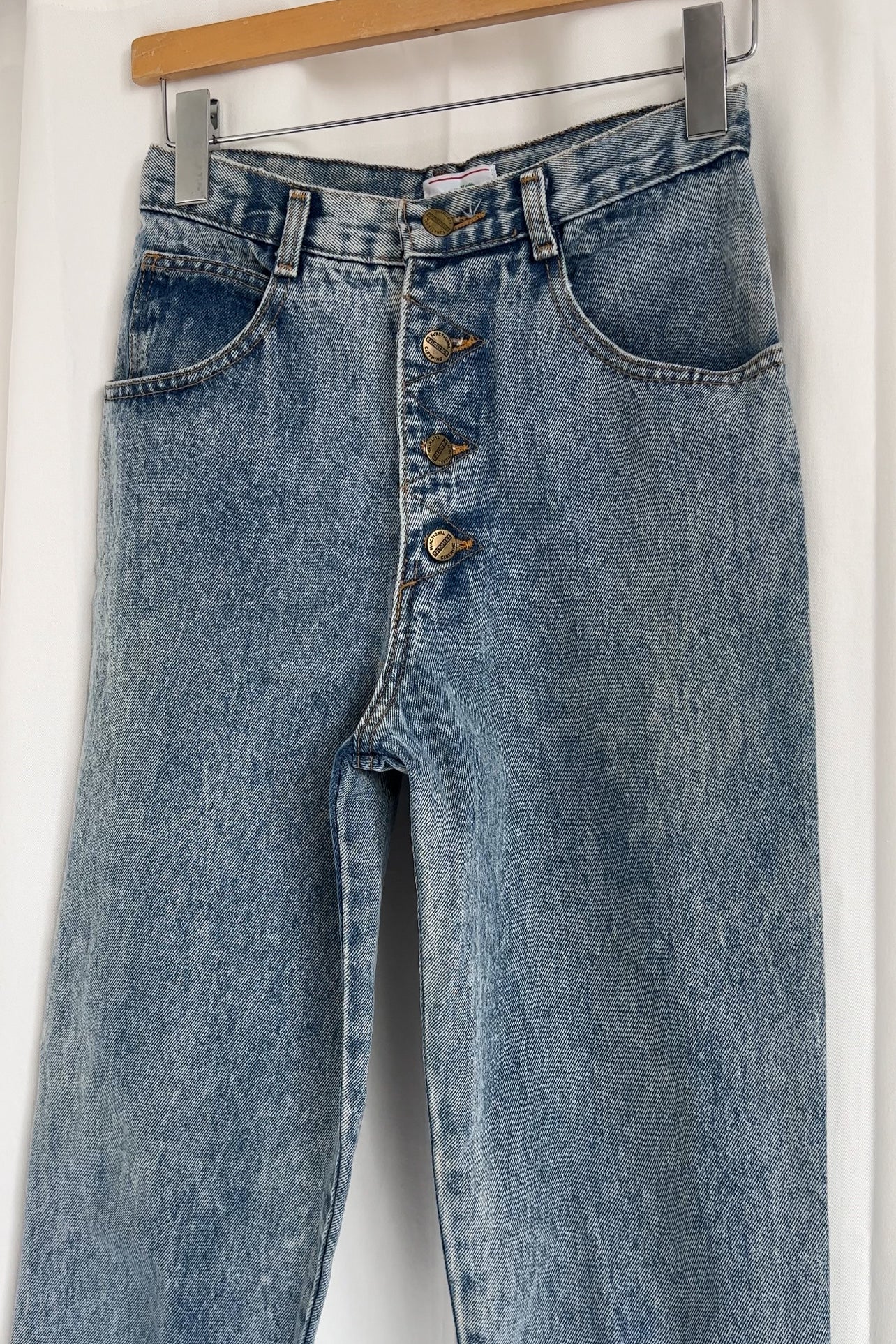Vintage Acid Wash Denim High Waisted Jeans
