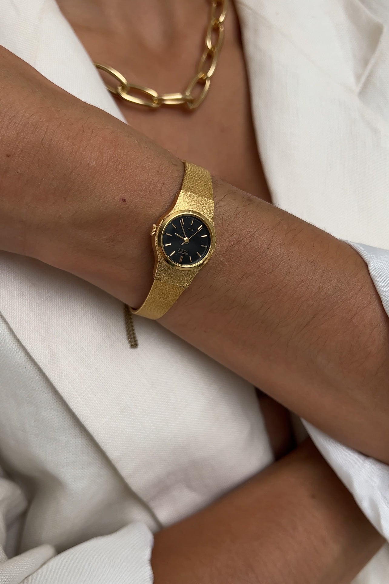 Vintage Gold Tone Seiko Quartz Watch