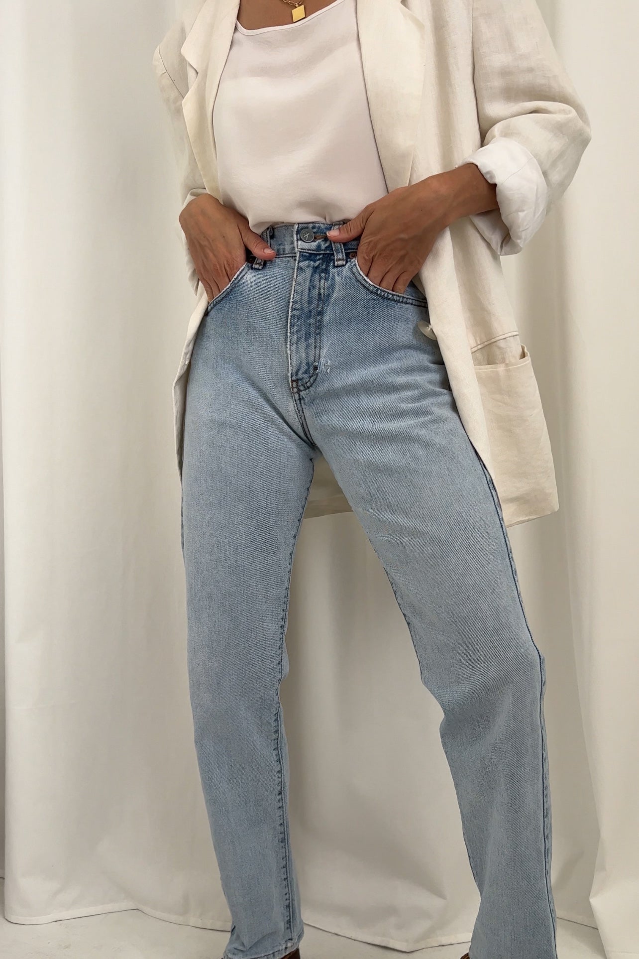Vintage 90s Light Wash CK Denim Everyday Jeans