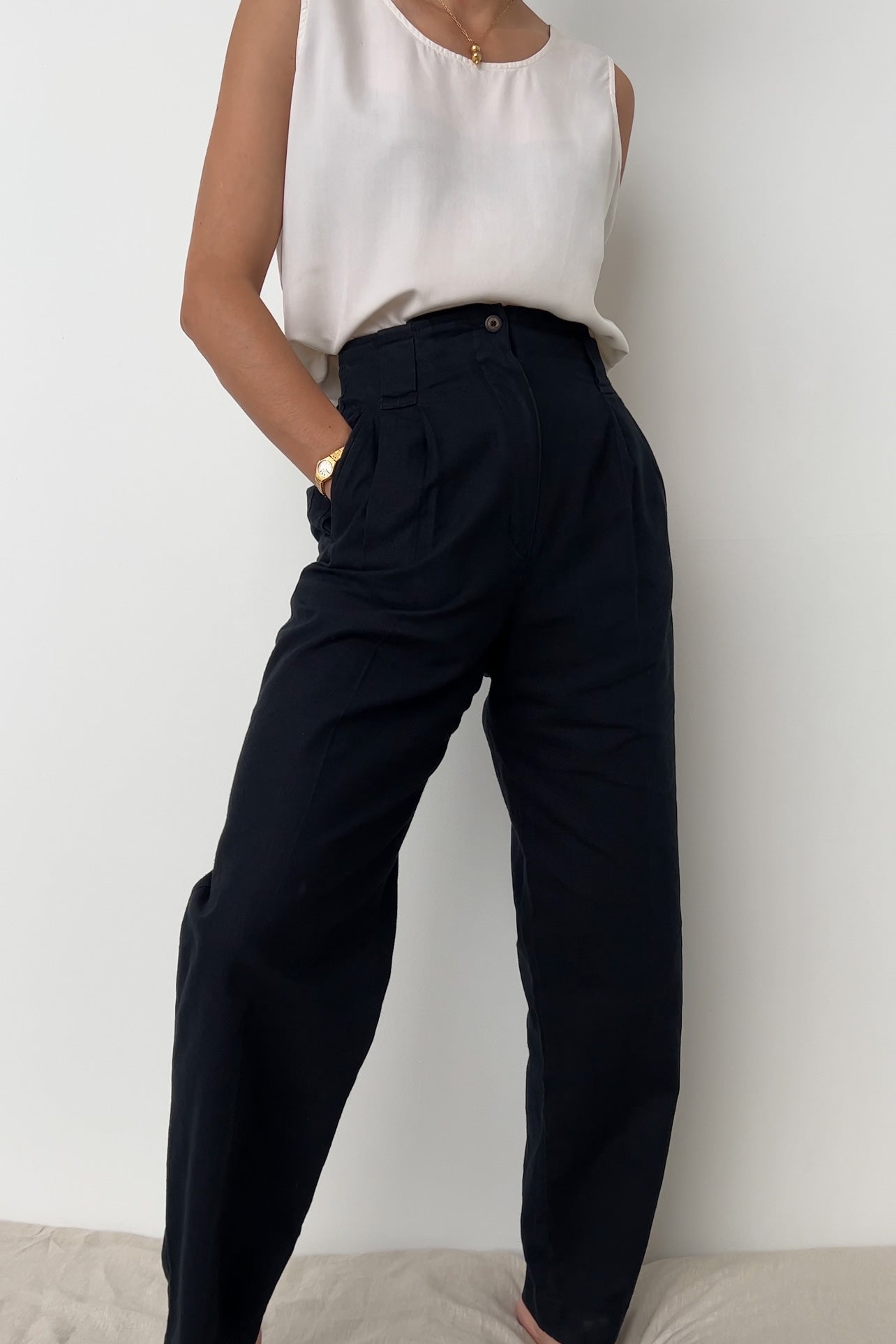 Vintage Enclume Linen Cotton Summer Trousers