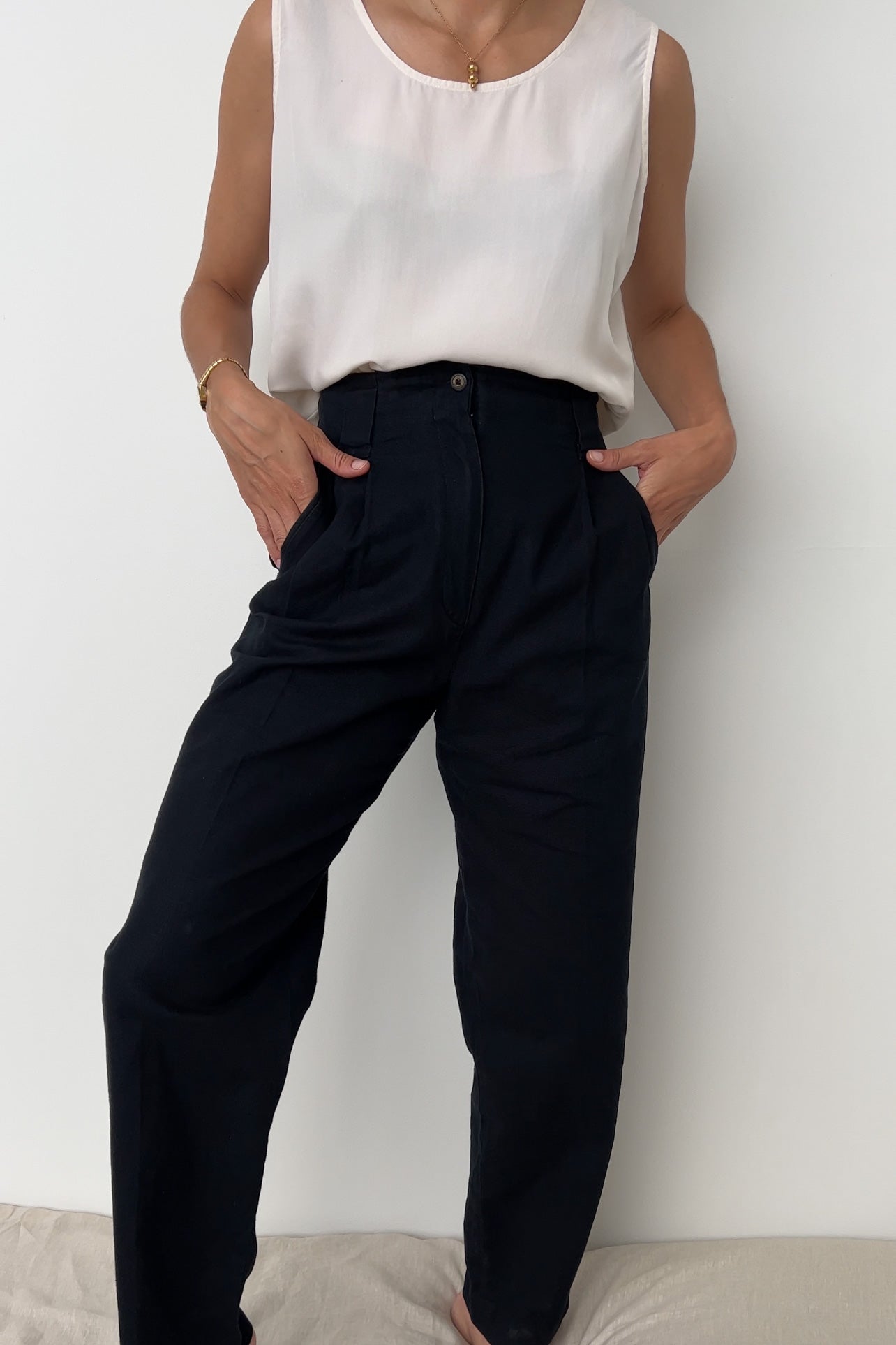 Vintage Enclume Linen Cotton Summer Trousers