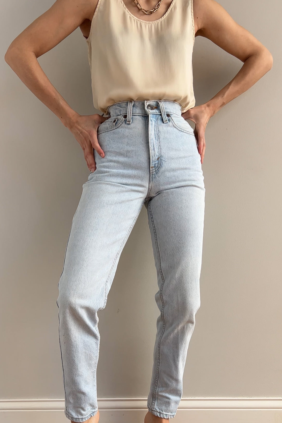 Vintage Light Wash Levi's 512 Cotton Denim Jeans