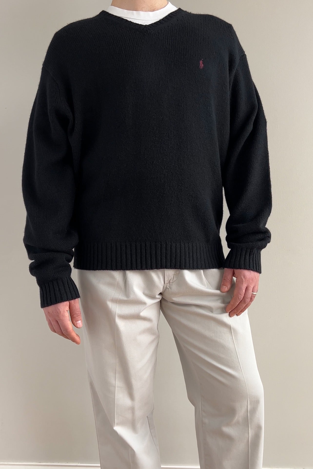 Vintage Noir Ralph Lauren Lambswool Sweater