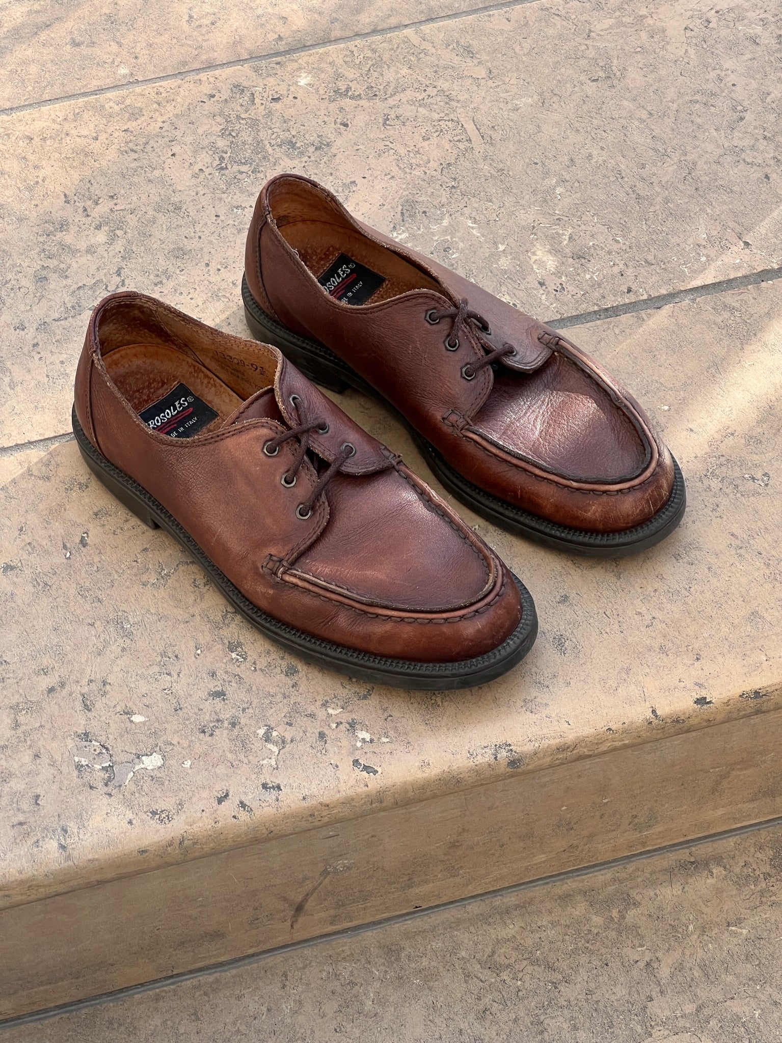 Vintage Italian Cinnamon Leather Shoes
